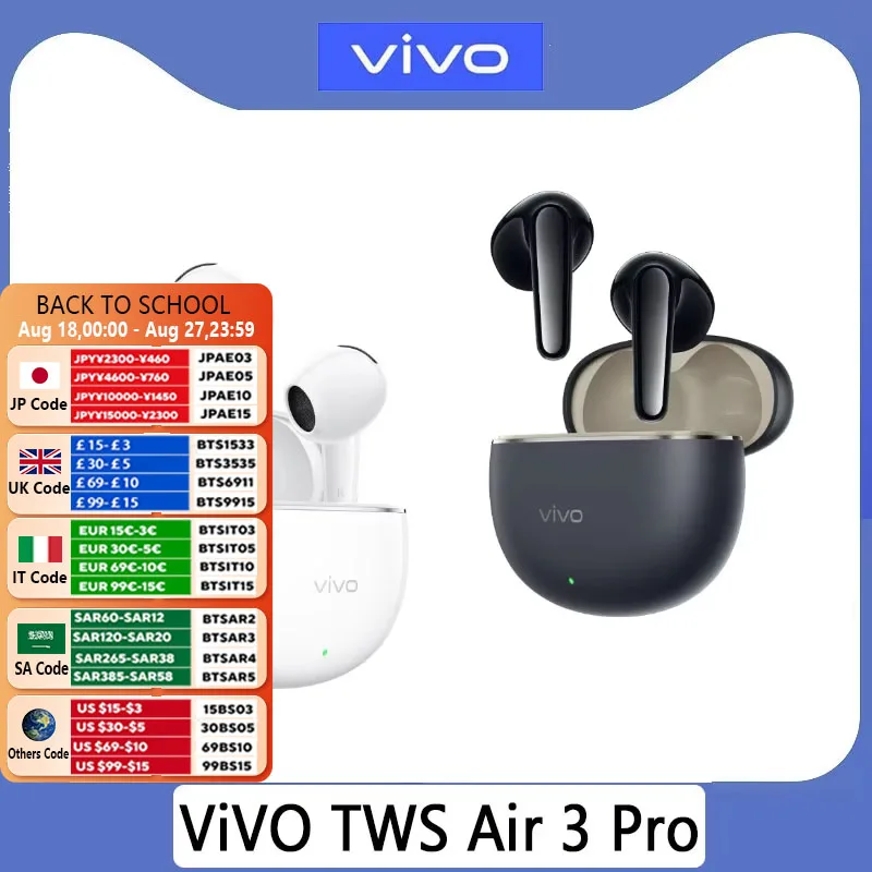 รูปสินค้า หูฟังไร้สาย VIVO TWS Air 3 Pro ตัดเสียงรบกวนได้ 50dB