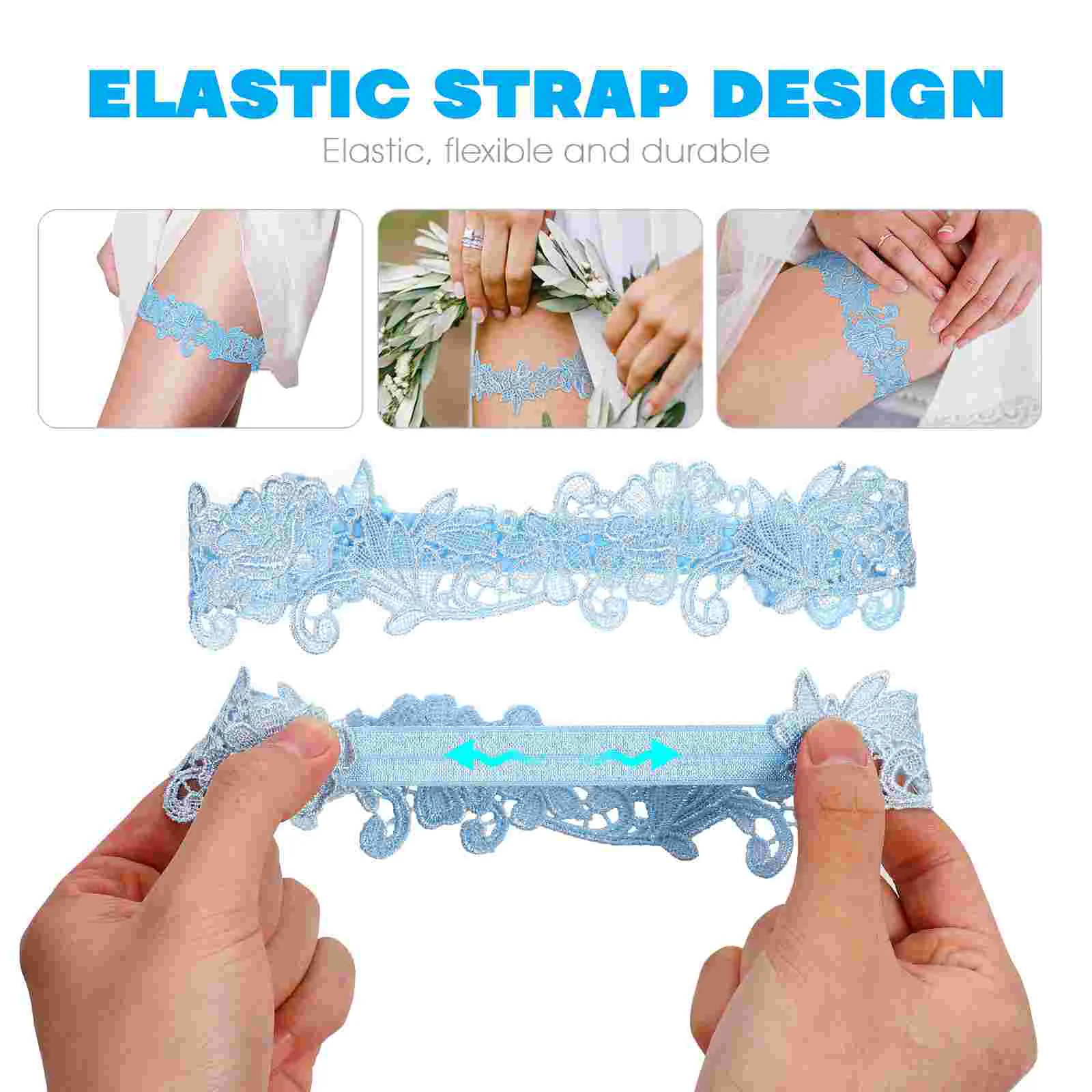

Women's Clothing Free Shipping Ladies Garters Wedding for Bride Lace European and American Belt Stretch Prom Miss