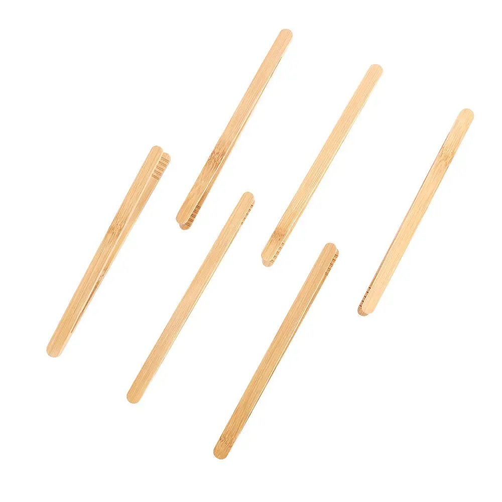 Bamboo Food Wooden Bacon Squeezer Toast Bagel Sugar Pickles Kitchen Cooking Tool Tea Clips Toaster Tong