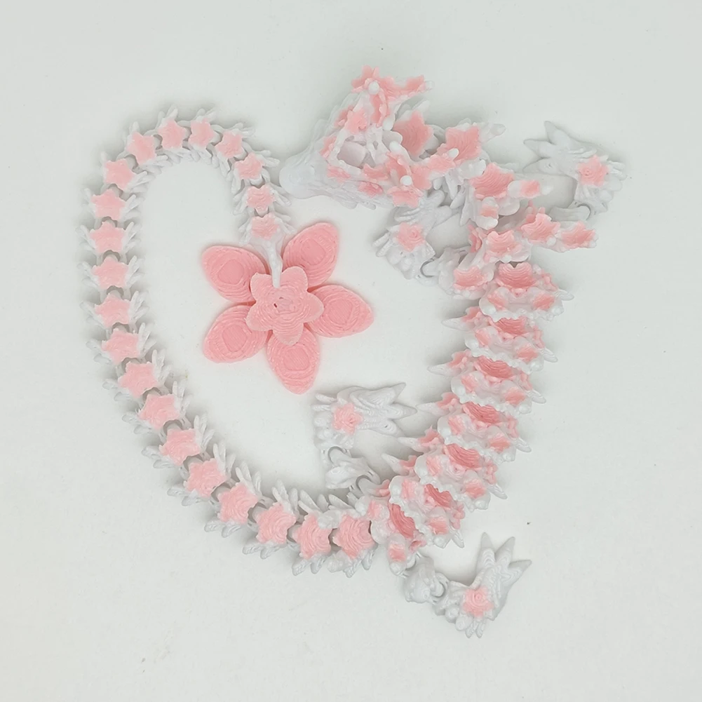 3D Printed Dragon Articulated Dragon Fidget Toy Flexible Joints Dragon Figurine Home Office Decor Birthday Gift for Boys