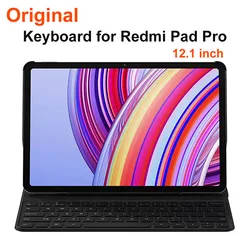 Xiaomi Redmi Pad Pro Bluetooth Keyboard Case with 64-Key English Layout and Double-Sided PU Protective Shell for Redmi Pad Pro   12.1 (Black)
