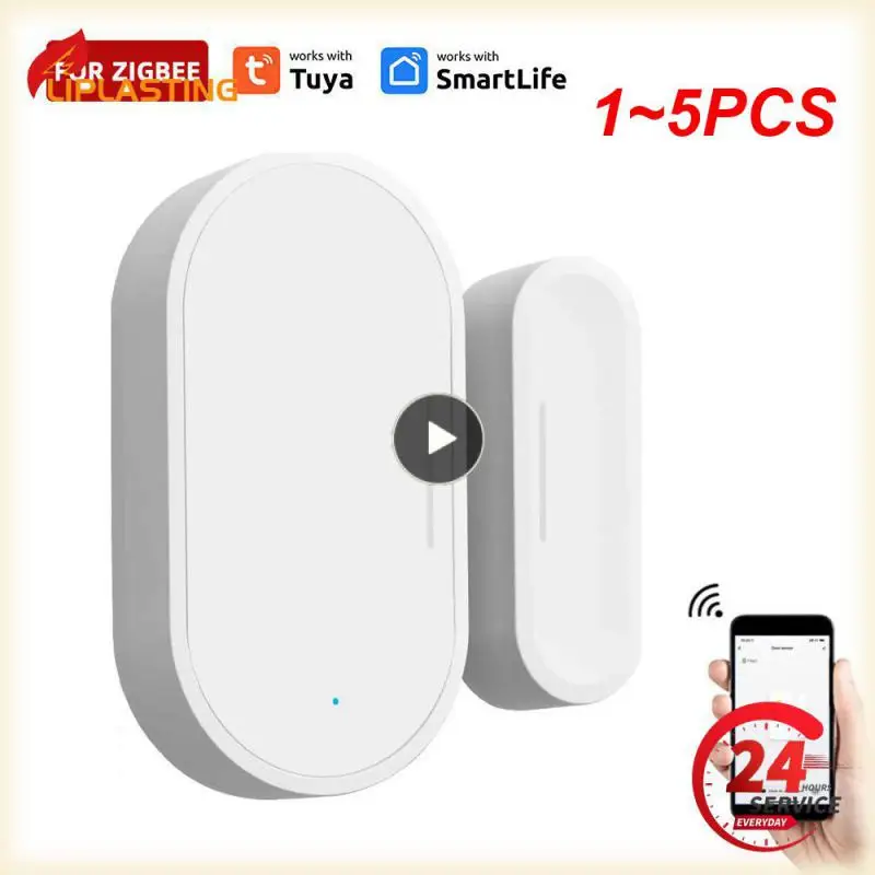 

1~5PCS Tuya Smart Door Sensor Door Open/Closed Detector Home Alarm Security Protection Smart Life Control Via Alexa