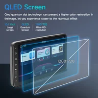 Moniteur d'appui-tête de voiture 10.1 pouces, écran TV IPS sans fil Carplay/Android Auto pour écran de siège arrière de voiture, écran de lecteur vidéo 2