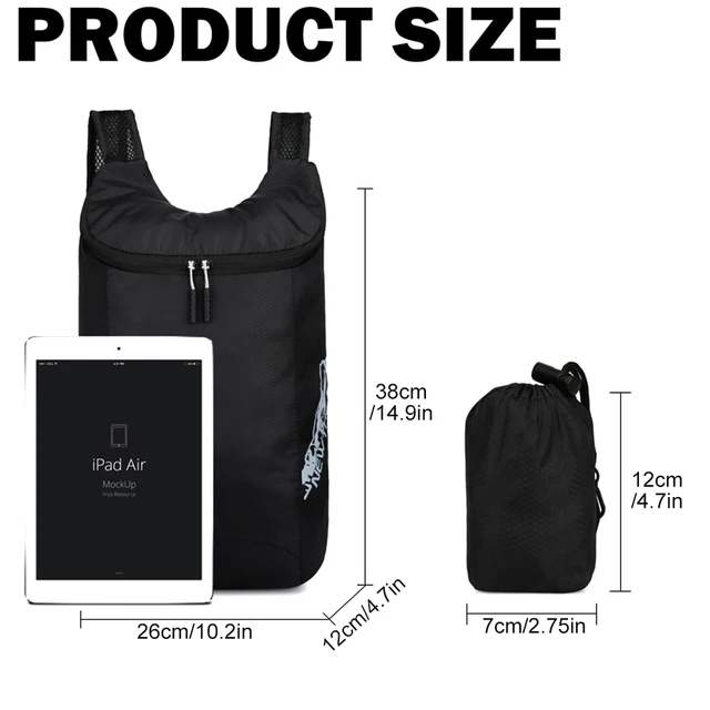 1PCS Lightweight Packable Hiking Backpack for Men Women Small Hiking Daypacks Foldable Shoulder Pack Casual Outdoor Bag 3