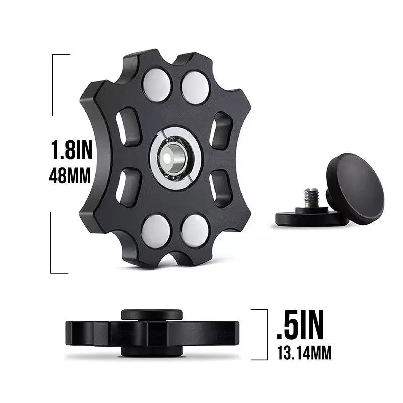 

Smoothed Fidget Spinner Toys Spinning Top Creative Decompression Toy Magnetic Stress Release Persistent Rotation Toy Adult