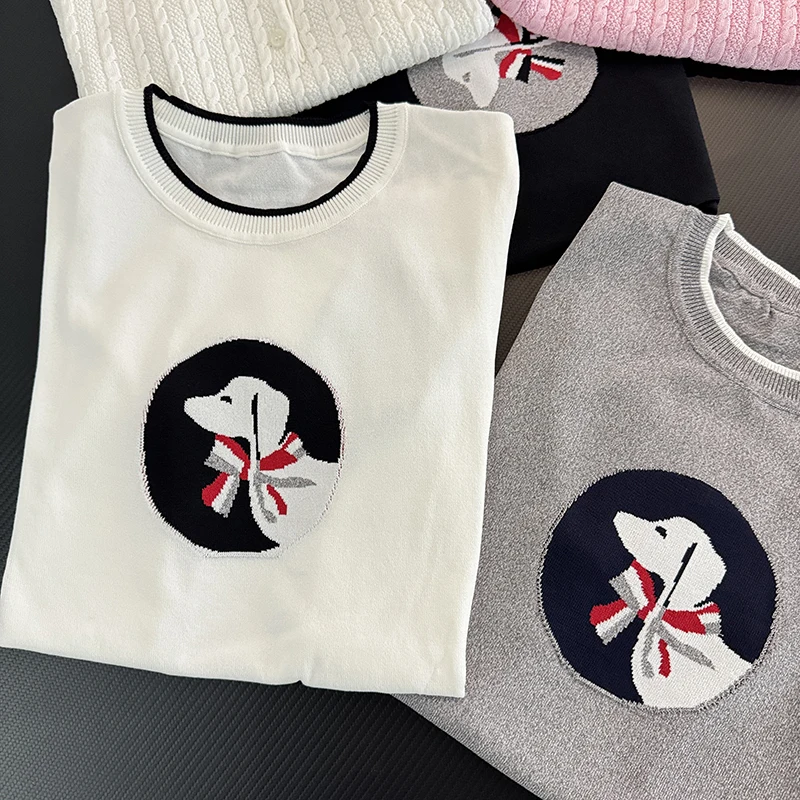 

Женская трикотажная футболка в полоску, с коротким рукавом