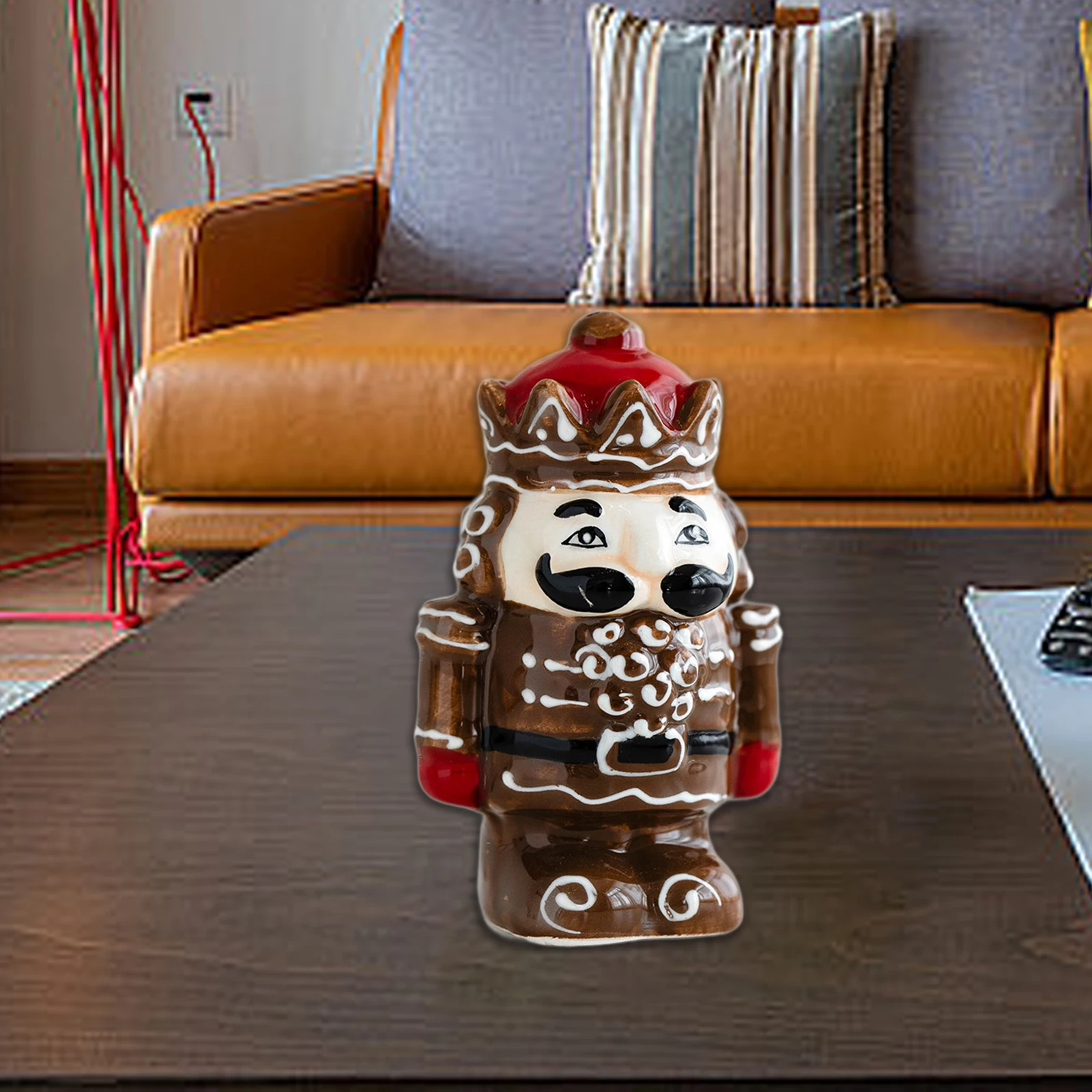 Nutcracker Figurine Creative Crafts Ceramic Christmas Salt and Pepper Shaker Spice Bottle Home Decoration