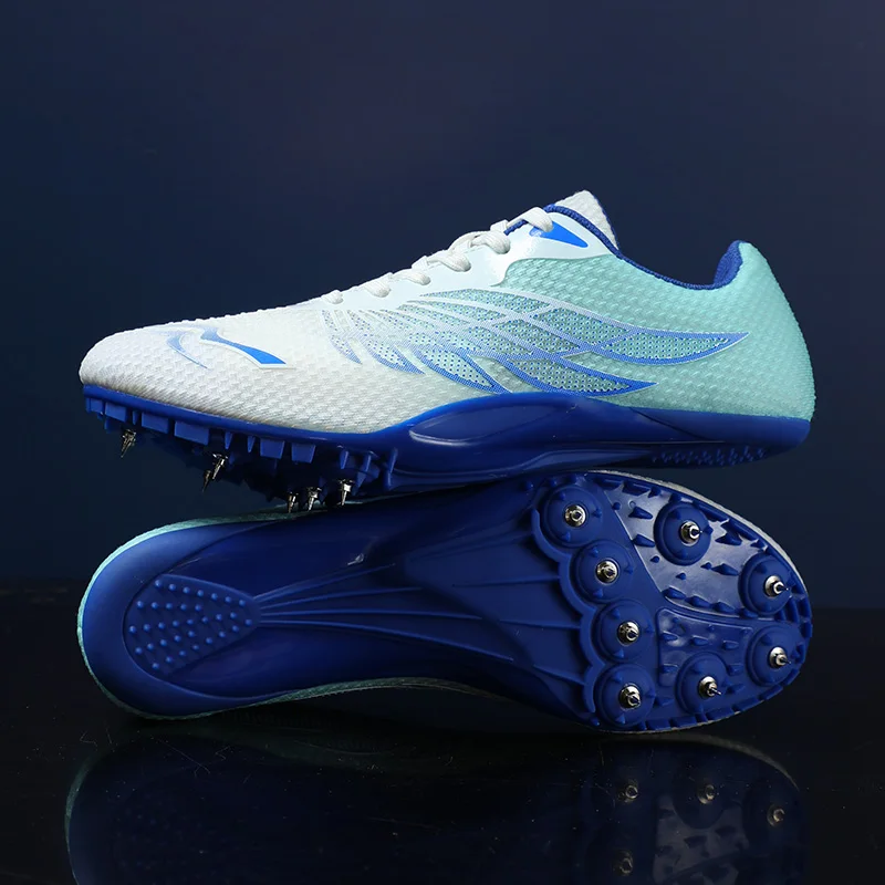 Description Picture 5 of itemNew Men Track Field Events Cleats Sprint Shoes Athlete Short Spikes Running Sneakers Training Racing Sport Shoes Size 35-45