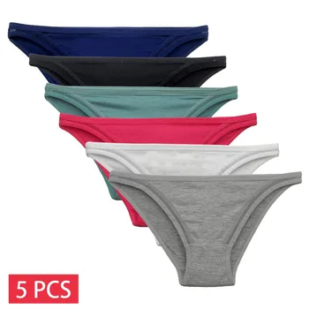 5 PZ/SET Biancheria Intima di Cotone da Donna M-XL Mutandine da Donna Slip Comodi Femminili Mutande di Pizzo Sexy Lingerie per Ragazze 1