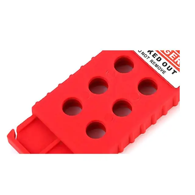 6 Lyukú Vörös Nylon Szigetelt Hasp Teljes Méret: 173 Mm / 6,8 X 1,7 Hüvelyk - Image 6