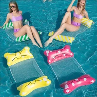 Foldable Floating Water Hammock Recliner Inflatable Floating Mattress Sea Ring Pool Party Toy Lounge Bed Swimming Accessories 1