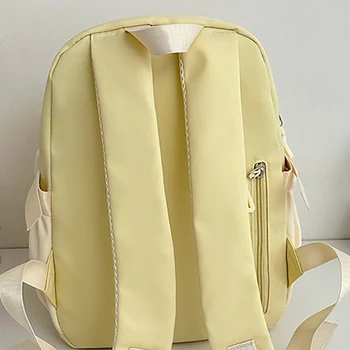 Sweet Cute School Backpack with Pendant Travel Daypack Fashion College Backpack for Teen Boys Girls 1