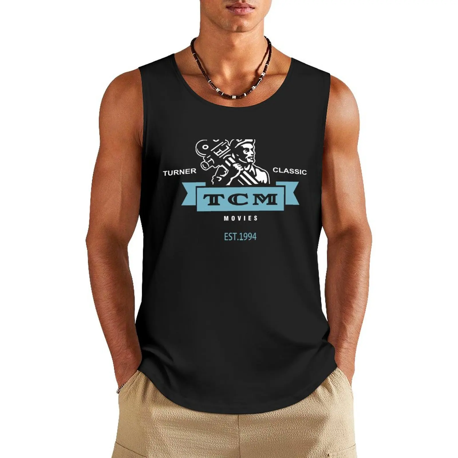 Retro Vintage Turner Classic Movies Tank Top Short sleeve new in tops & t-shirt Men's summer t-shirt