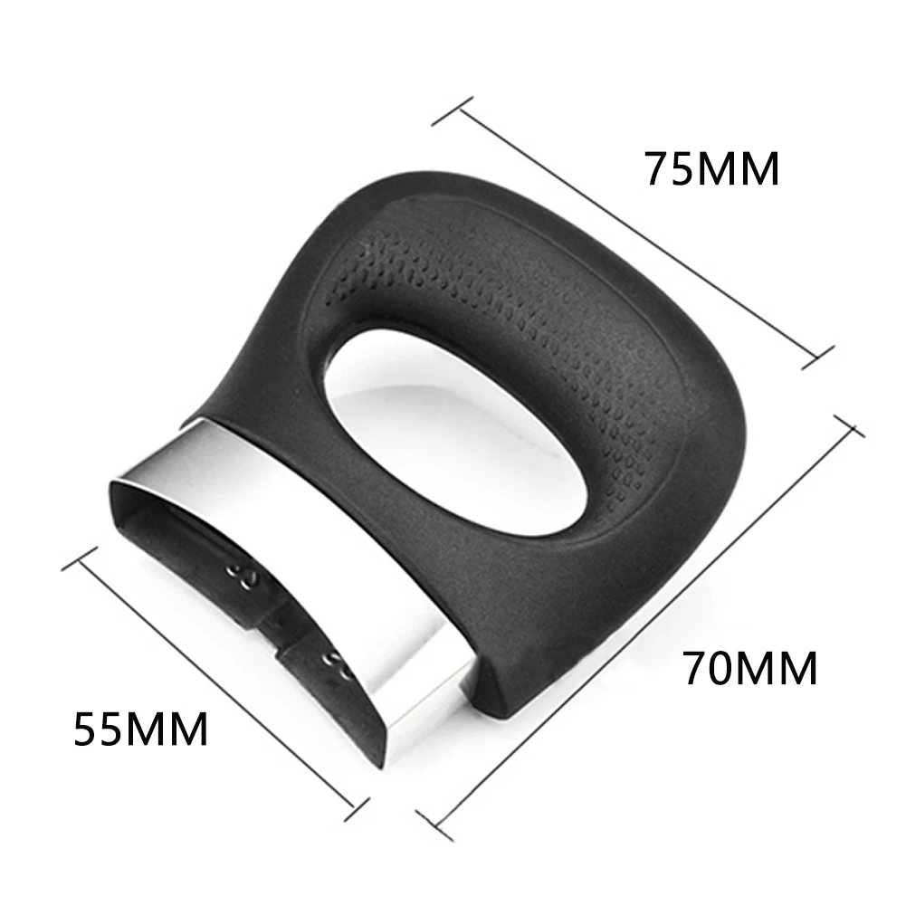 Description Picture 2 of item2pcs Short Pot Handle Kitchen Cooking Tool Accessories Bakelite Grip Anti Scalding Side Single Hole Pressure Pan Plastic Handle