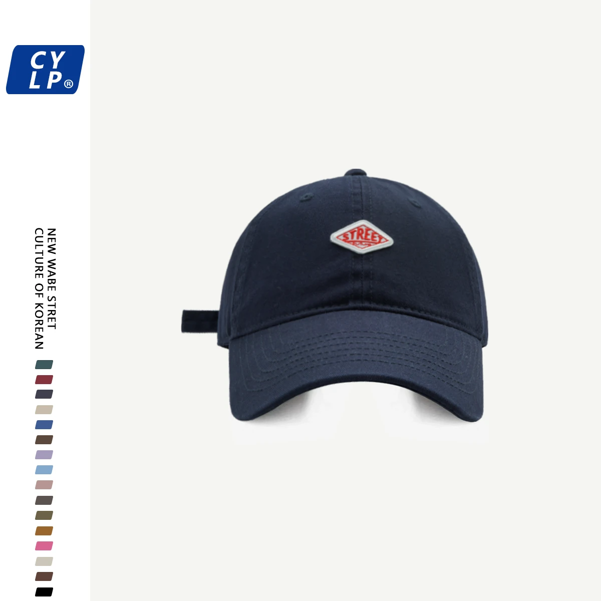Faionable Street Sle Soft Top Baseball Cap ex Cotton Cap Spring Summer Sun Protection Simple Matching Dubill Cap
