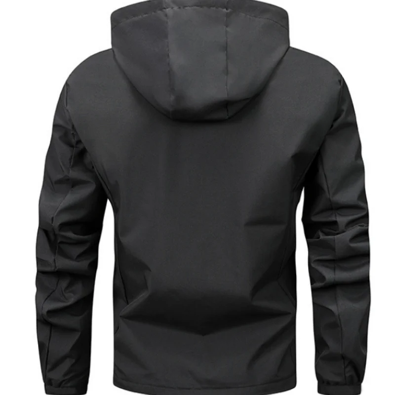 Wasserdichte Regenjacke für Herren, leichte Außenjacke mit Kapuze, Outdoor-Regenmantel, Wandern, winddichte Jacke, Klettern, Outdoor-Jacken – Detail 9