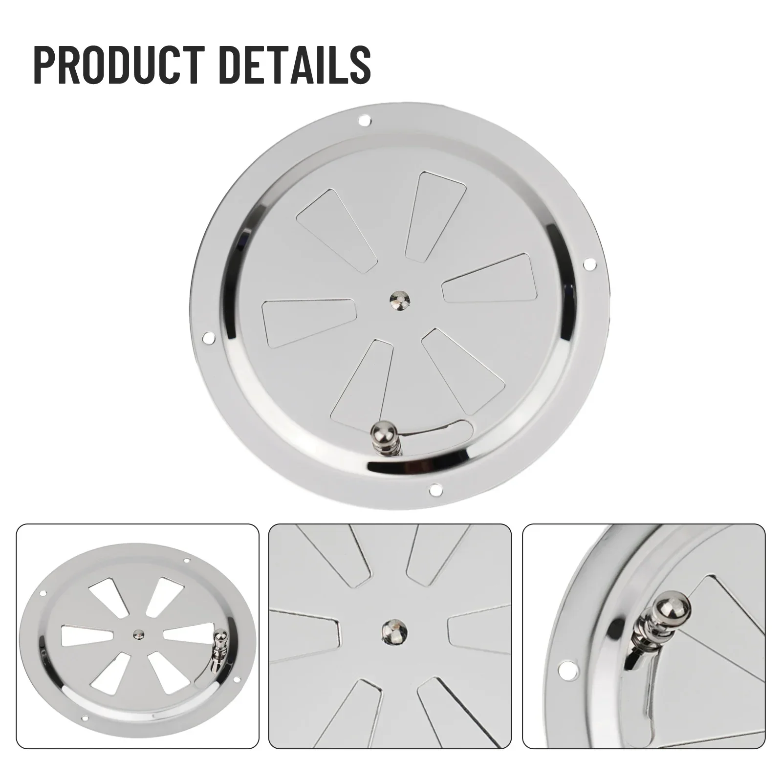 Air Vent 1PC Stainless Steel 316 Ventilation Blade Opening And Closing Ventilation Panel Yacht RV Adjustable Air Vent Grille