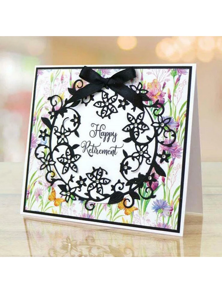 WT-DDJJK Stampo Per Torta, Confezione Regalo Metallo Taglio Muore Stencil Scrapbooking Album Fai Da Te Carta Per Timbri Goffratura - Foto 9