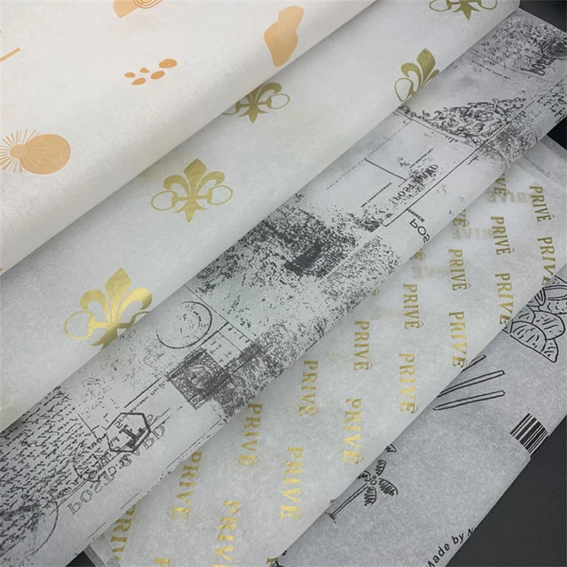 Premium Quality Gold Logo Printing Tissue Wrapping Paper - China Custom  Logo Printing Gift Wrapping Paper, Wrapping Paper