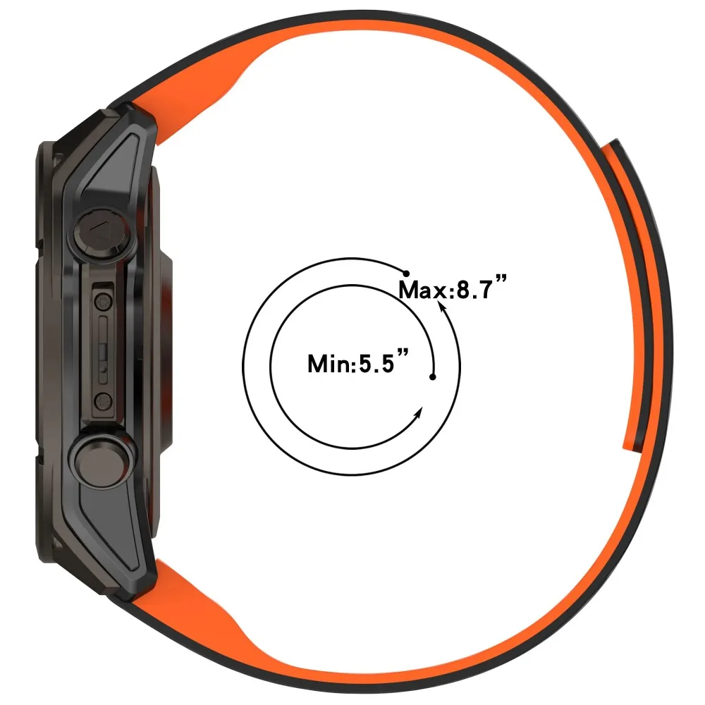 Premium Quick Fit Silicone Strap - Versatile 20/22/26mm Adjustable Wristband
