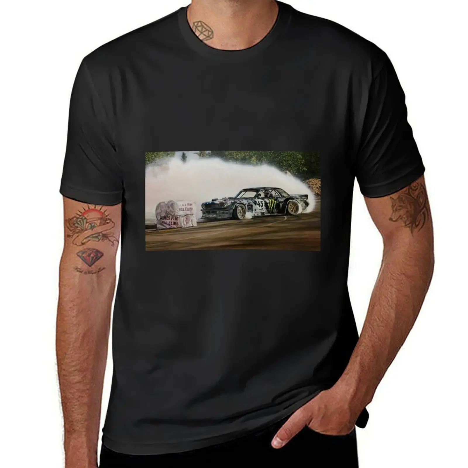 Hoonicorn Drift футболка с изображением автомобиля блузка, кавайная одежда, мужские Графические футболки, хип-хоп