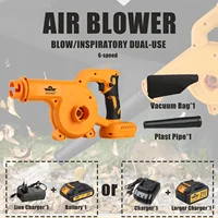 LYUWO 21V Brushless Rechargeable Dual Purpose Powerful Blower With 6-speed Adjustable Household Vacuum Cleaner For Autumn Leaves 1