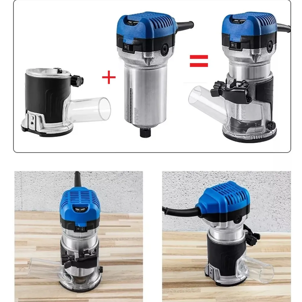Router Base Dust Cover Wood Milling Cutter Base Trimming Machine Milling Stand Electric Trimmer Base For Woodworking Trimming 4