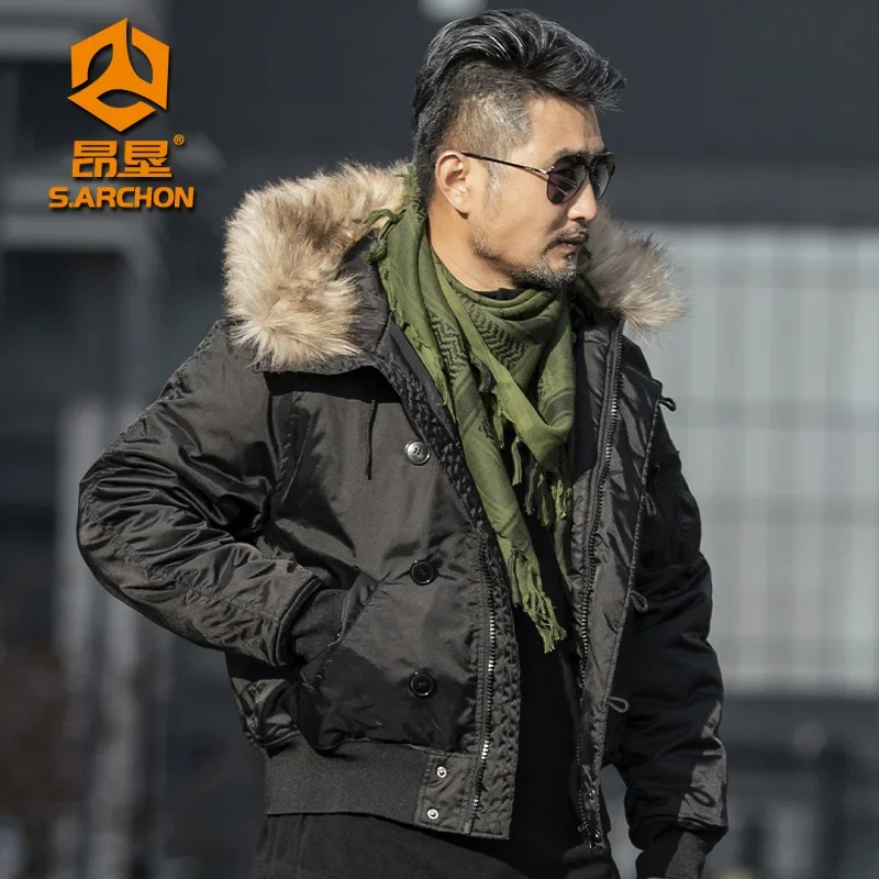 Hiking Jackets For Men New Autumn Winter Waterproof Hooded Insulated Short Outdoor High Quality Camping Fishing