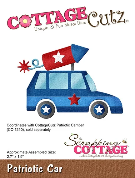 

Patriotic Car Cutting Dies Scrapbook Diary Decoration Stencil Embossing Template DIY Greeting Card Handmade 2024