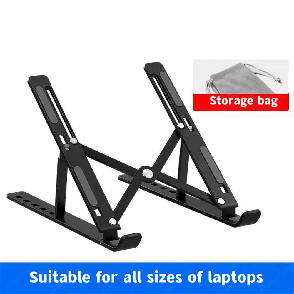 Einstellbare Aluminium Legierung Laptop Halter Notebook Stand Hebe Kühlung Halterung Für Macbook Lenovo Tragbare Computer Zubehör