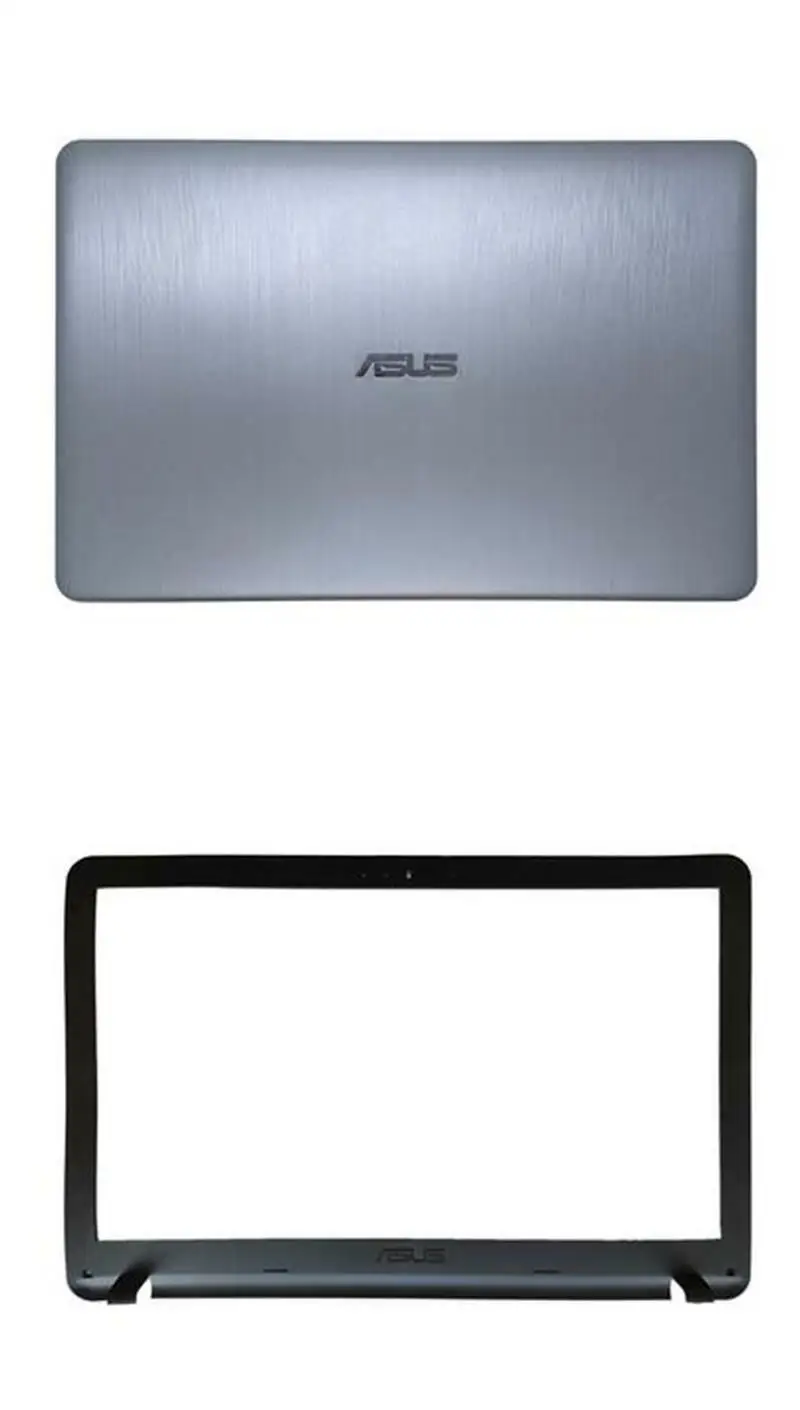Lcd Capa Traseira & Moldura Frontal para Asus Vivobook X541ua R541ua X541s X540 A540 R540 Vm592 Preto Prata - Imagem 4