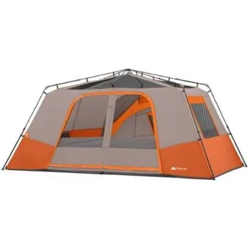 Ozark Trail 11 Person 3 Room 14' x 14' Instant Cabin Tent (Orange) 3