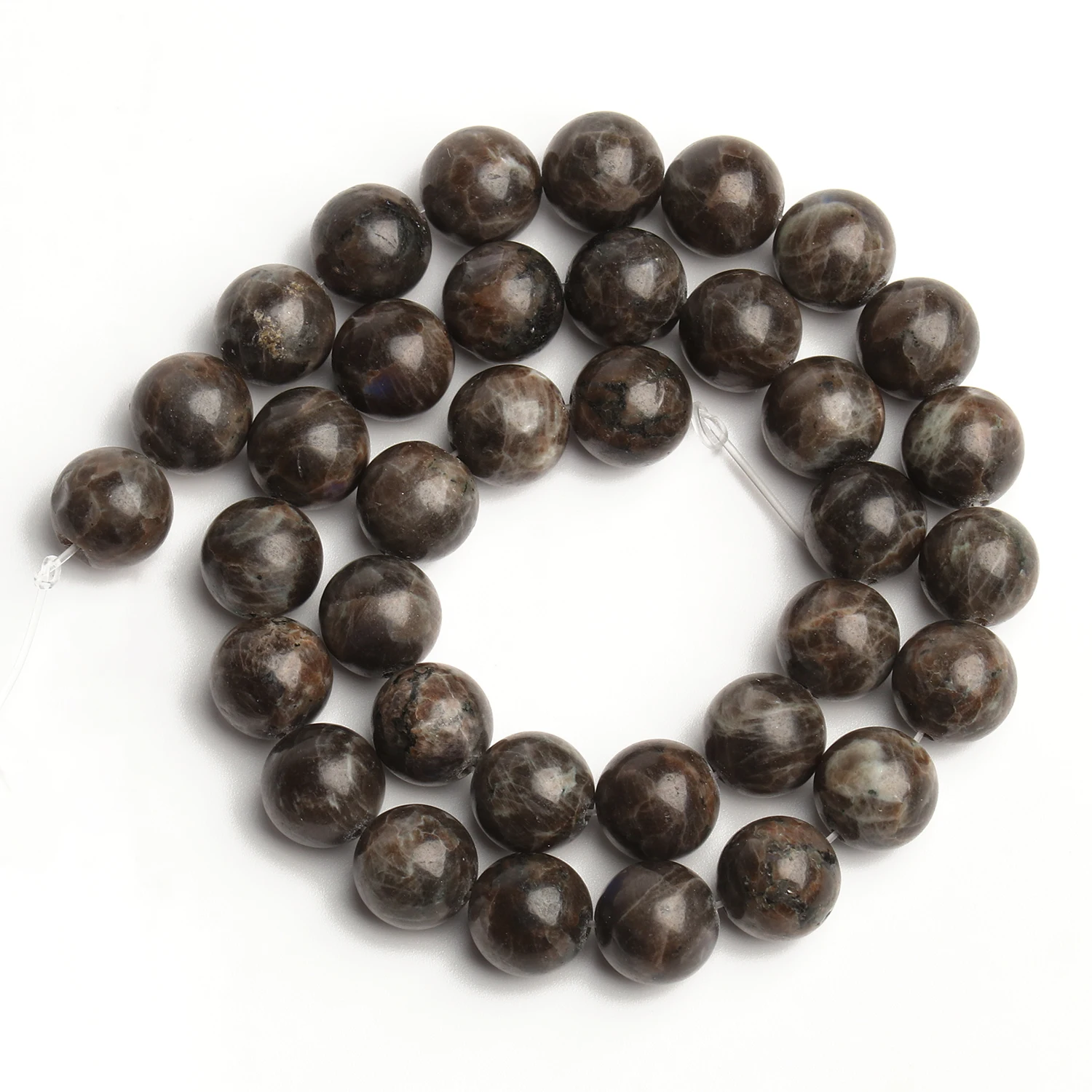 4-12mm Rainbow Granite Beads Natural Stone Smooth Round