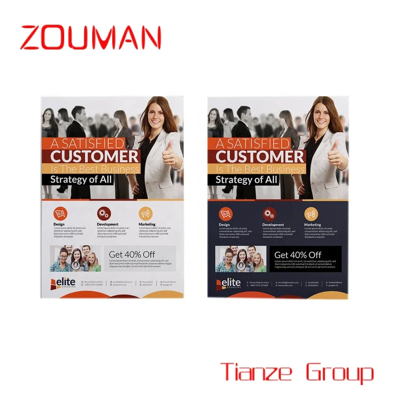 Custom , Cheap Printed Advertising Flyer/Leaflet/Catalogue/Booklet Full Color Printing Service