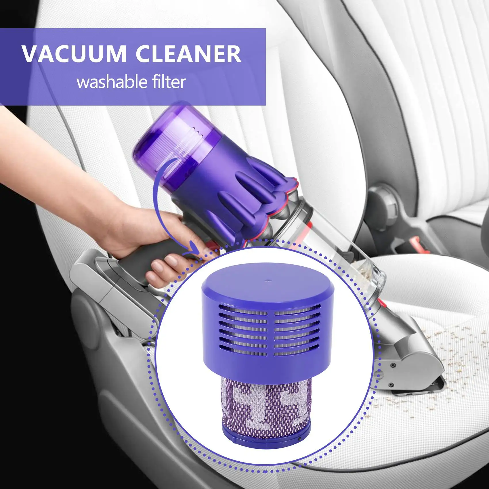 Unità Filtro Lavabile Per Dyson V10 Sv12 Cyclone Animal Absolute Total Clean Aspirapolvere
