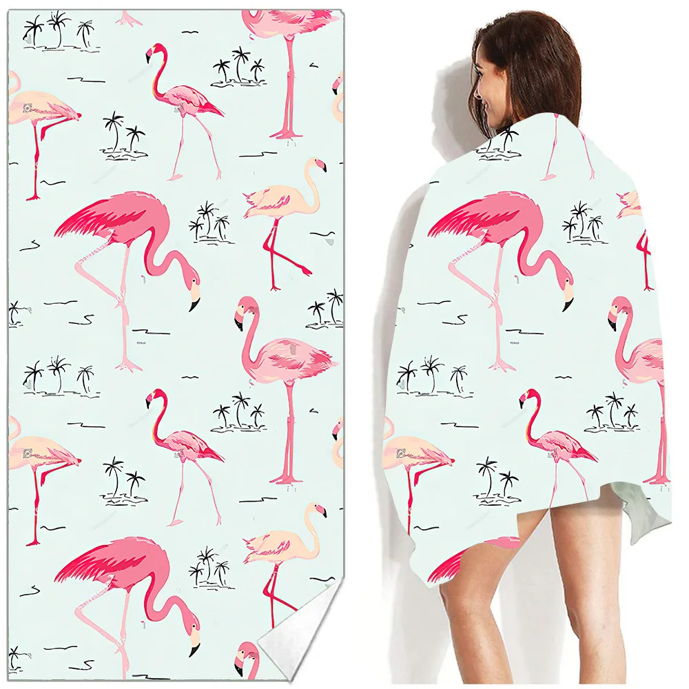 

New women's microfiber beach towel Fashion beach towel printed beautiful leisure women's bath towel
