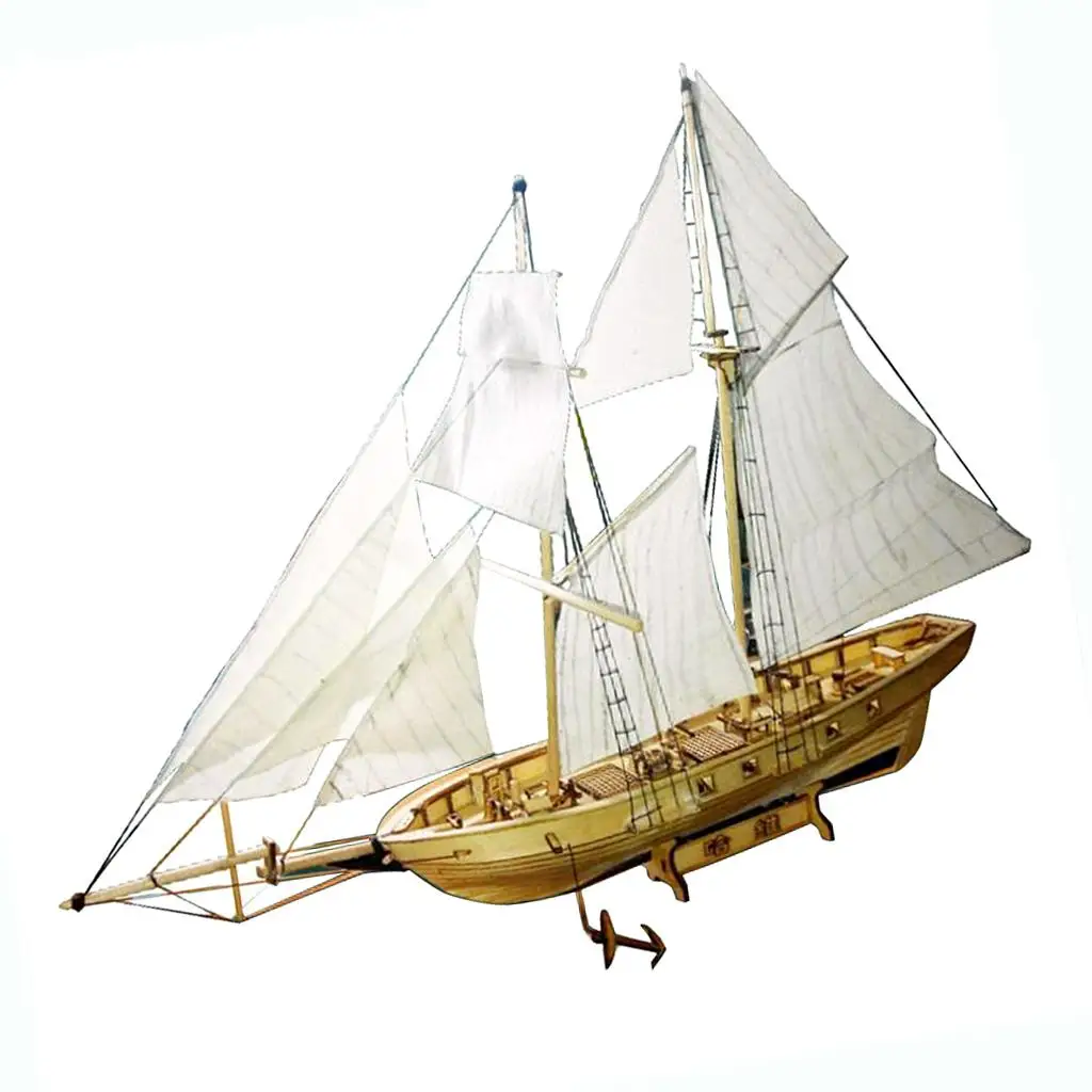 DIY Sailing Ship Model Kits, Wooden Sailboat to , Assembling