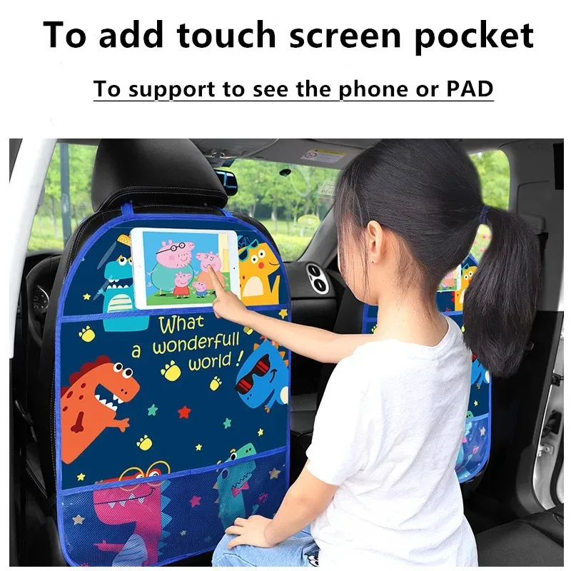 Car seat protector for kids interior car kids baby anti kick pad PVC