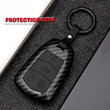 Custodia per chiave auto per Cadillac ATS CT6 CTS DTS XT5 Escalade ESV SRX STS XTS 28T ELR 2014 2015 2016 2017 2018 portachiavi - Custodia per chiave auto per Cadillac ATS CT6 CTS DTS XT5 Escalade ESV SRX STS