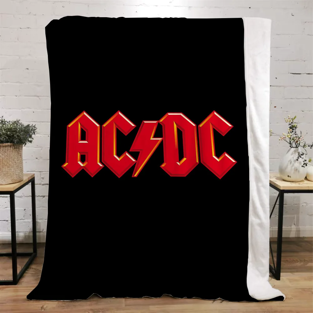 록 ACDC 푹신한 부드러운 담요 및 던지기 애니메이션 담요, 킹 사이즈 럭셔리 침구 인테리어, 가정용 비치 타월 침대, 무릎 및 던지기