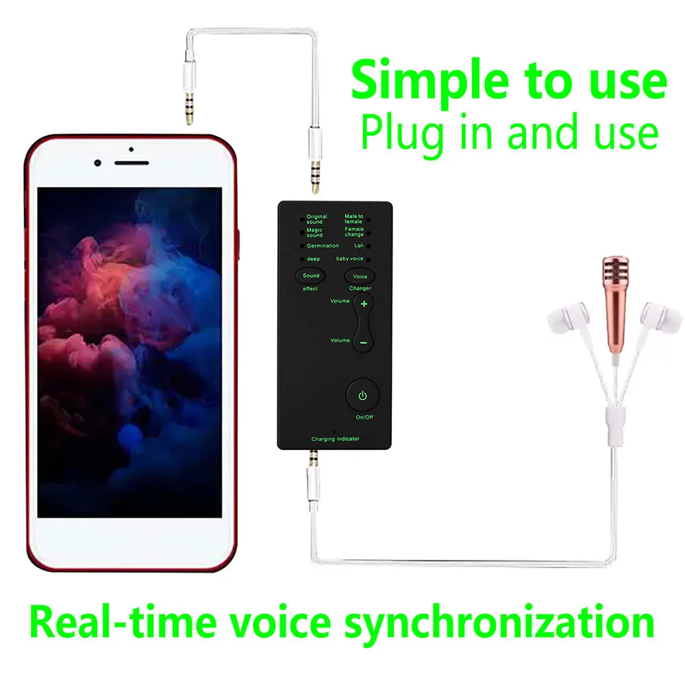 Voice Changer Device 7 Sound Changes for PS4 Xbox Computer PC Phone Tablet Kids