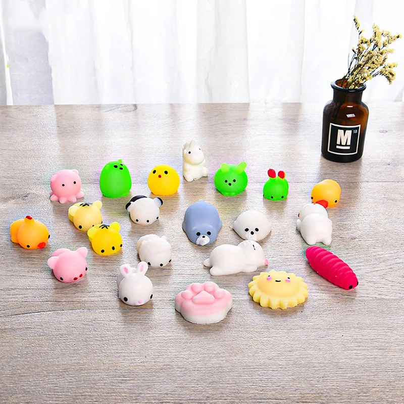 Novelty Funny Dolls Adult Kids Decompression Toy Antistress Ball Squeeze  Mochi Abreact Soft Sticky Squishi Stress Relief Gift