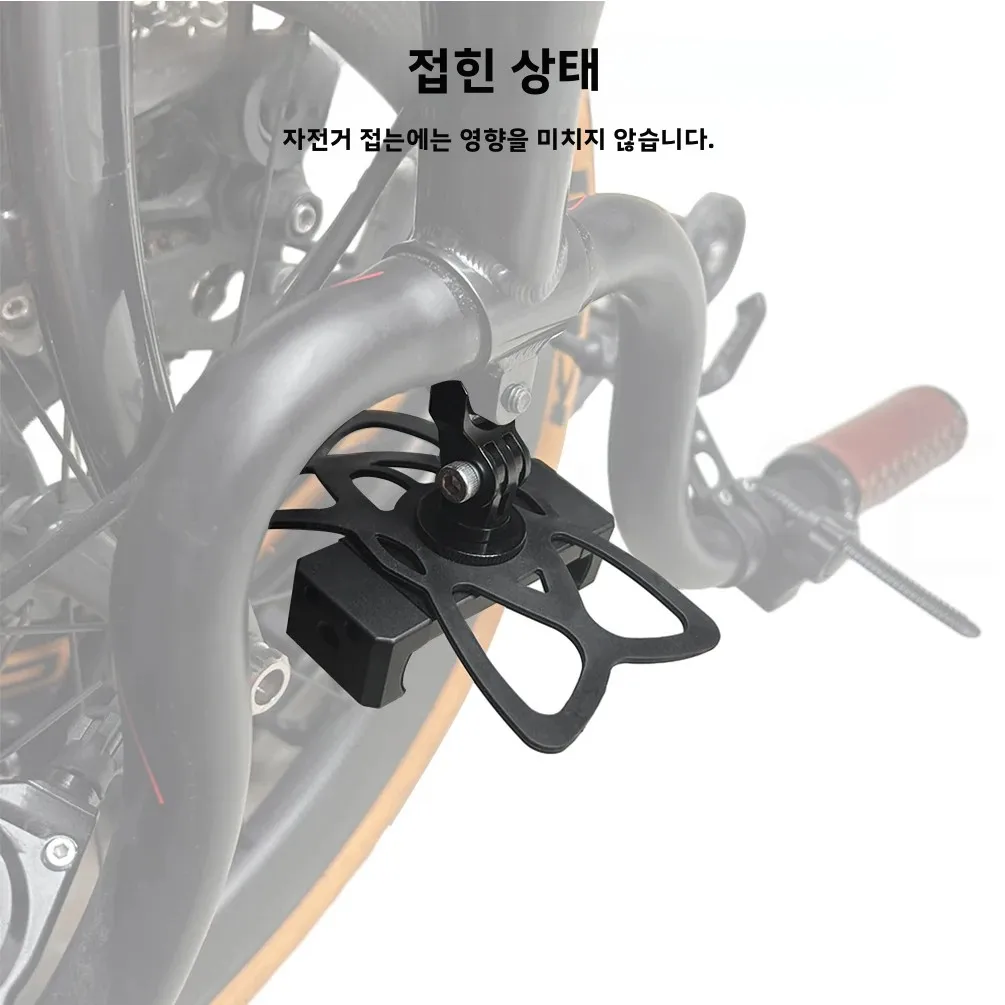 TWTOPSE 자전거 자전거 전화 마운트 홀더 Brompton 접이식 자전거 A C P 라인 3SIXTY PIKES 핸들 바 합금 브래킷 스탠드 지원