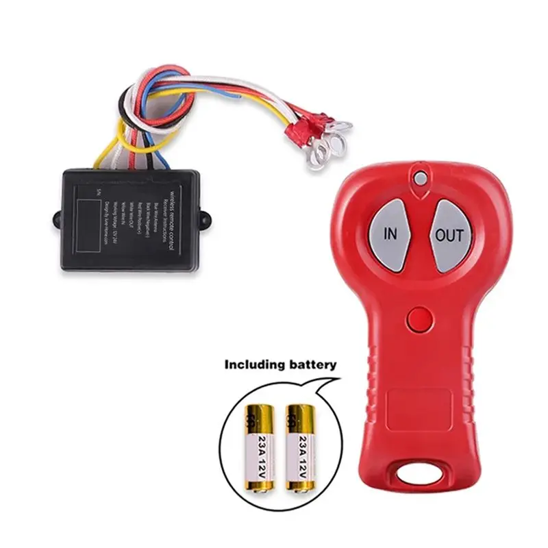 전문 무선 윈치 원격 제어 세트 (지프 오프로드 ATV 12V 24V 전동 윈치 제어 시스템 핸드셋 스위치 컨트롤)