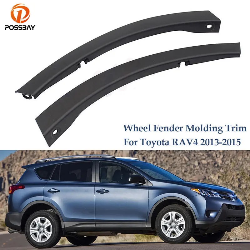 1 Pair Front Bumper Wheel Fender Molding Trim For Toyota RAV4 (XA40