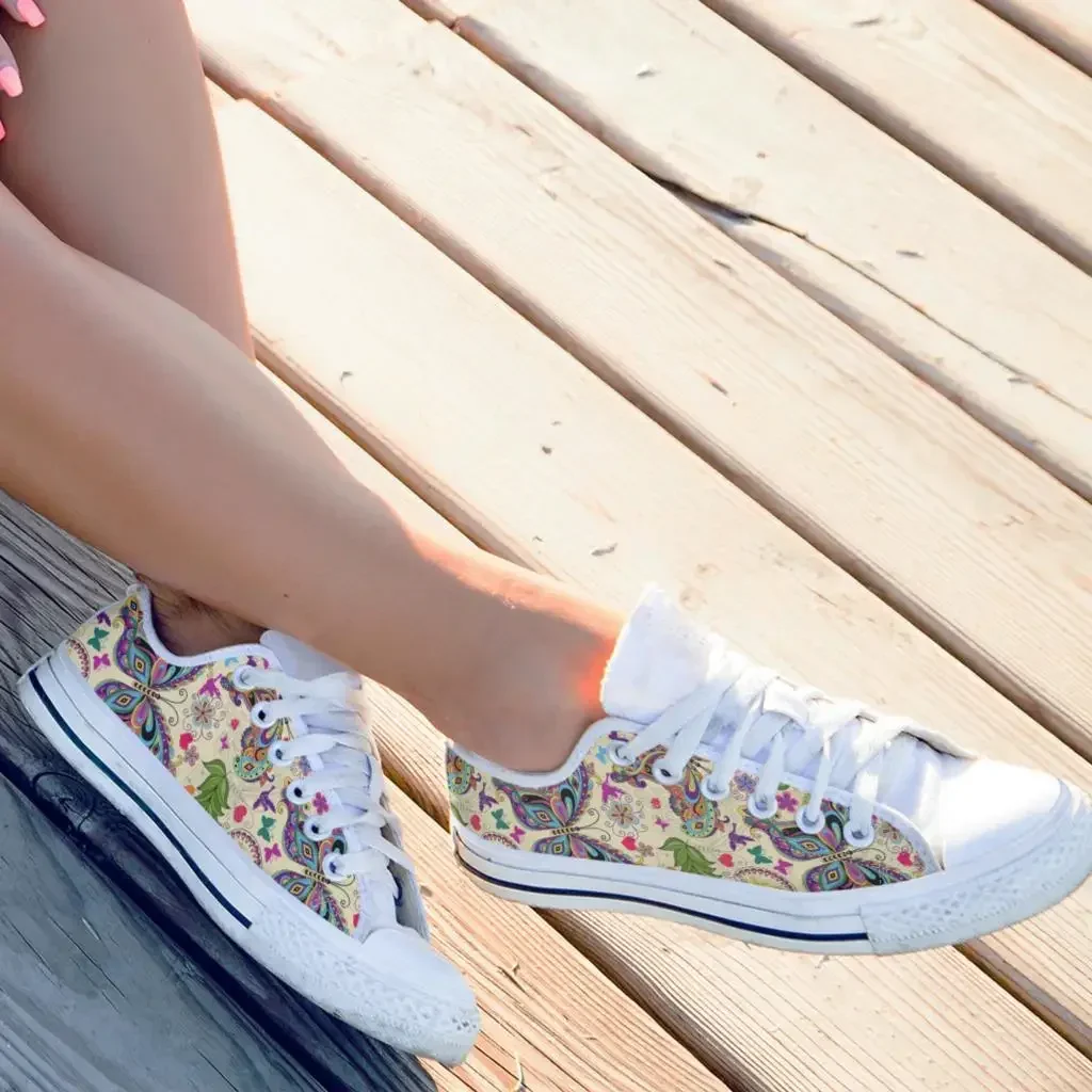 Abstart Butterfly Design Sports Canvas Sneakers Women Shoes Fashion Casual Vulcanized Flat Footwear Female Low Tops