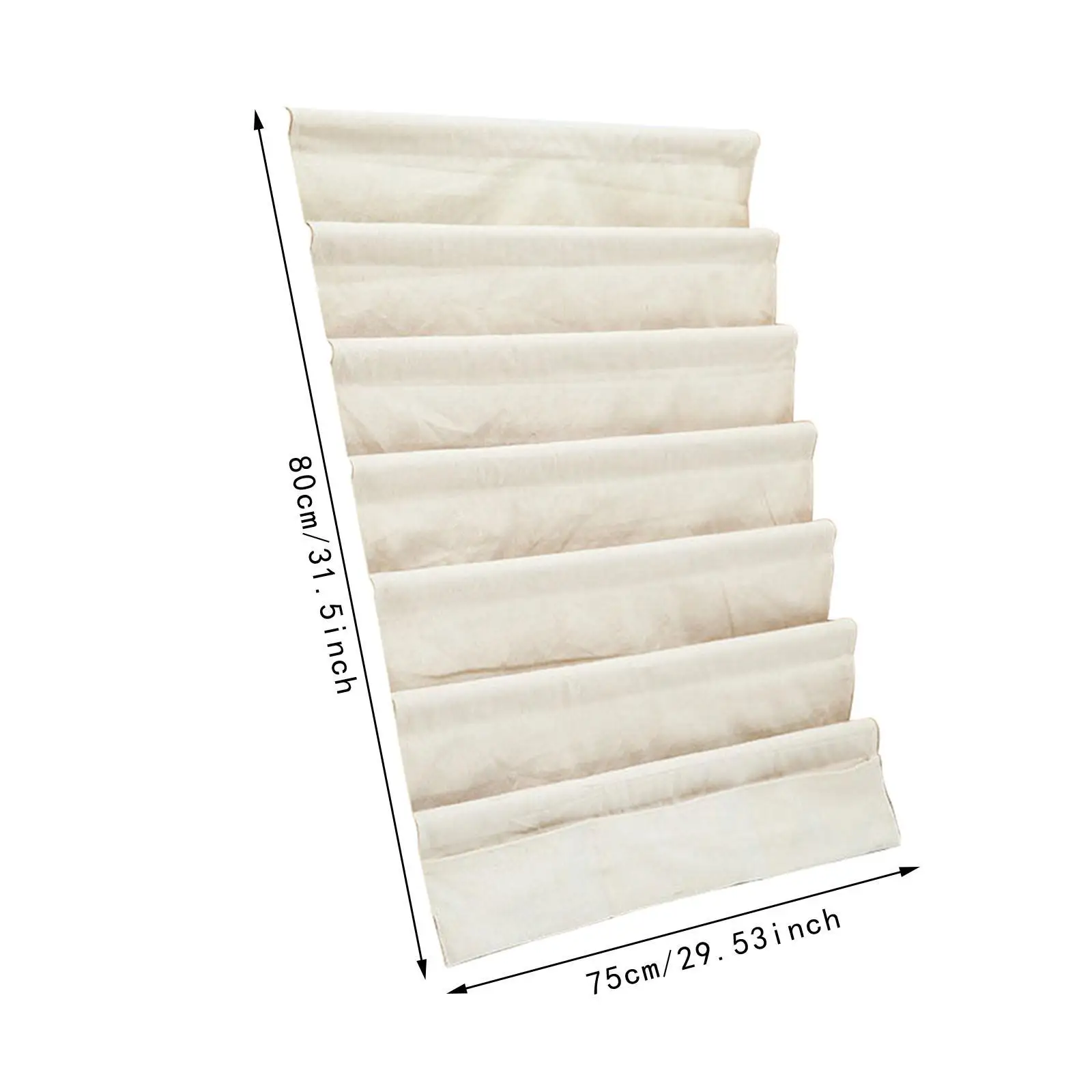 7 Tiers Pocket Children's Bookcase Pocket Replace Pouch Book Rack Organizer Pocket for Kindergarten Preschool Magazines Books