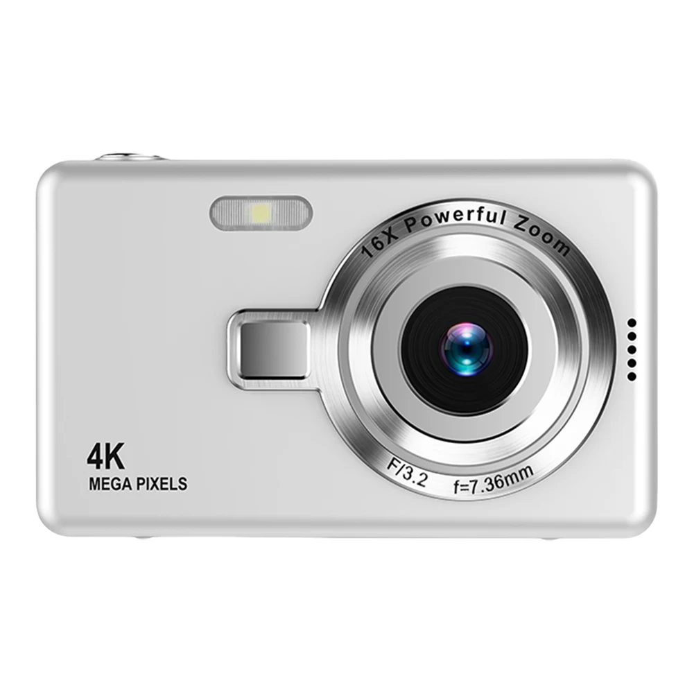 초보자용 자동 초점 브이로그 카메라, 4K HD 1080P 사진 카메라, 2.4 인치 IPS 스크린, 16X 줌 캠코더 카메라, 어린이 성인