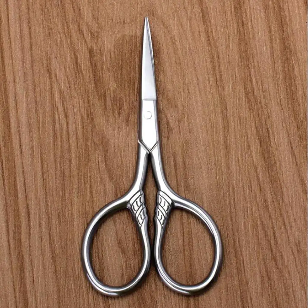 Perfeclan Stainless Steel Beard Mustache Trimming Cutting Styling Scissors Makeup Tools 3