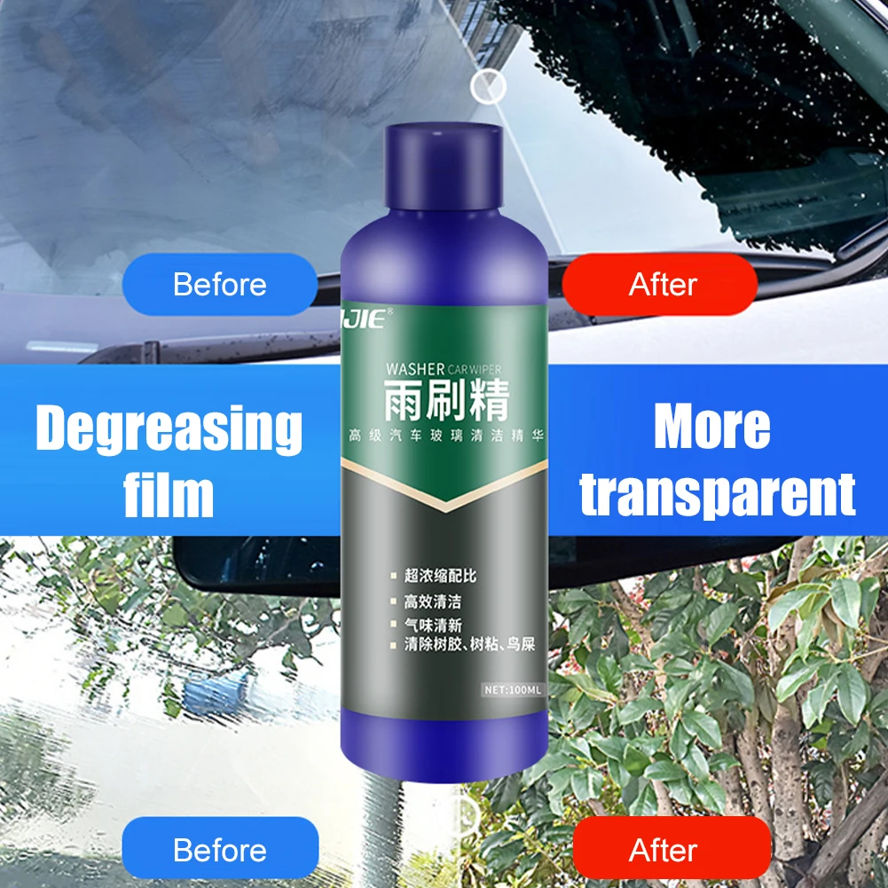 100ML Car Windshield Washer Fluid 1:40 Concentrate 1Bottle For 4L